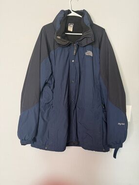 The North Face Men’s Navy and Dark Gray Heavy Jacket